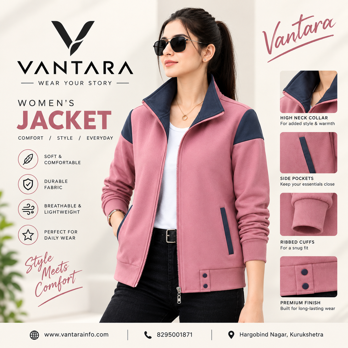 VANTARA Women’s Premium Jacket – Style Meets Comfort