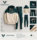 VANTARA Premium Green & Cream Tracksuit